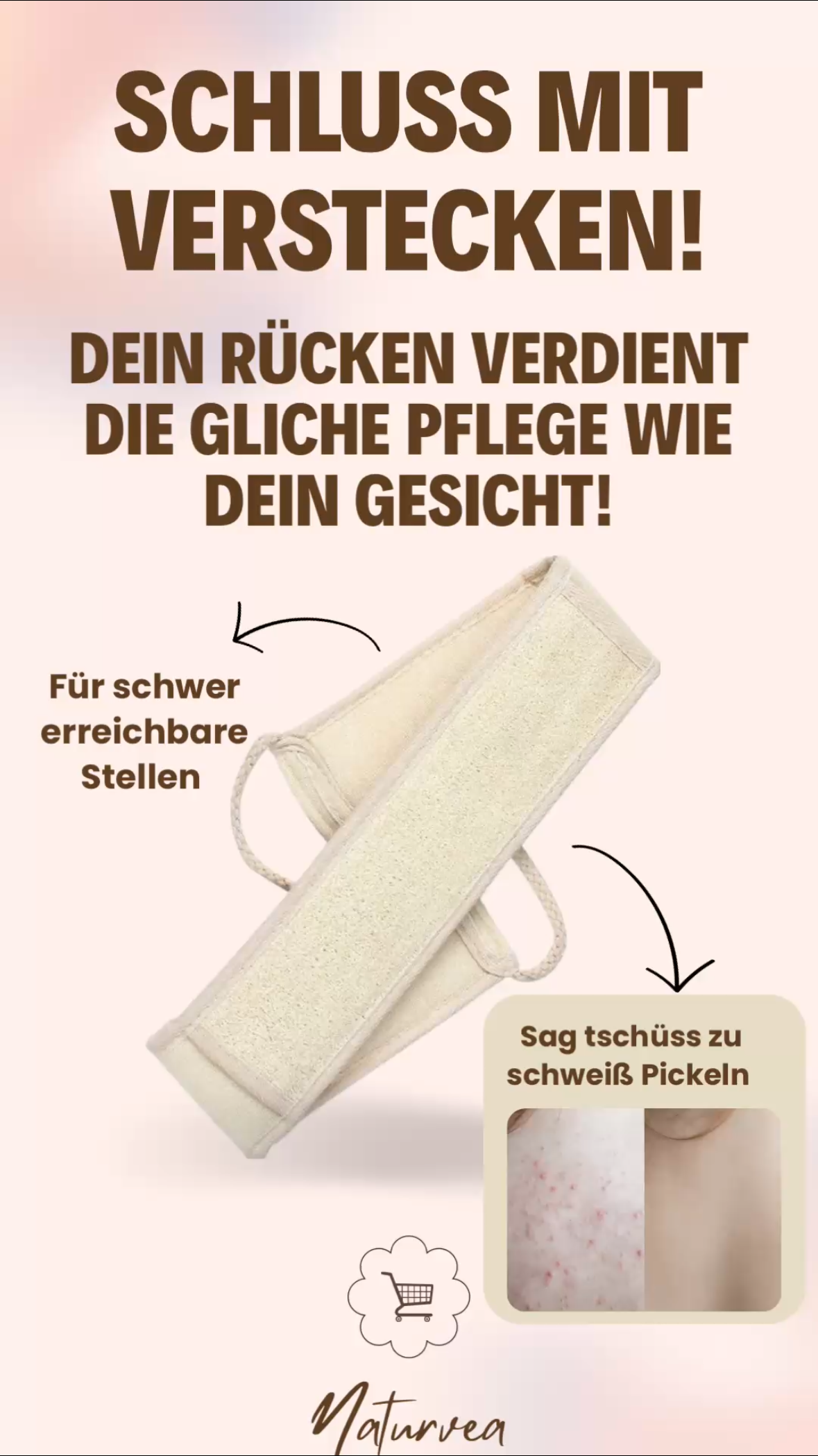 Luffa Akne Rücken Schwamm
