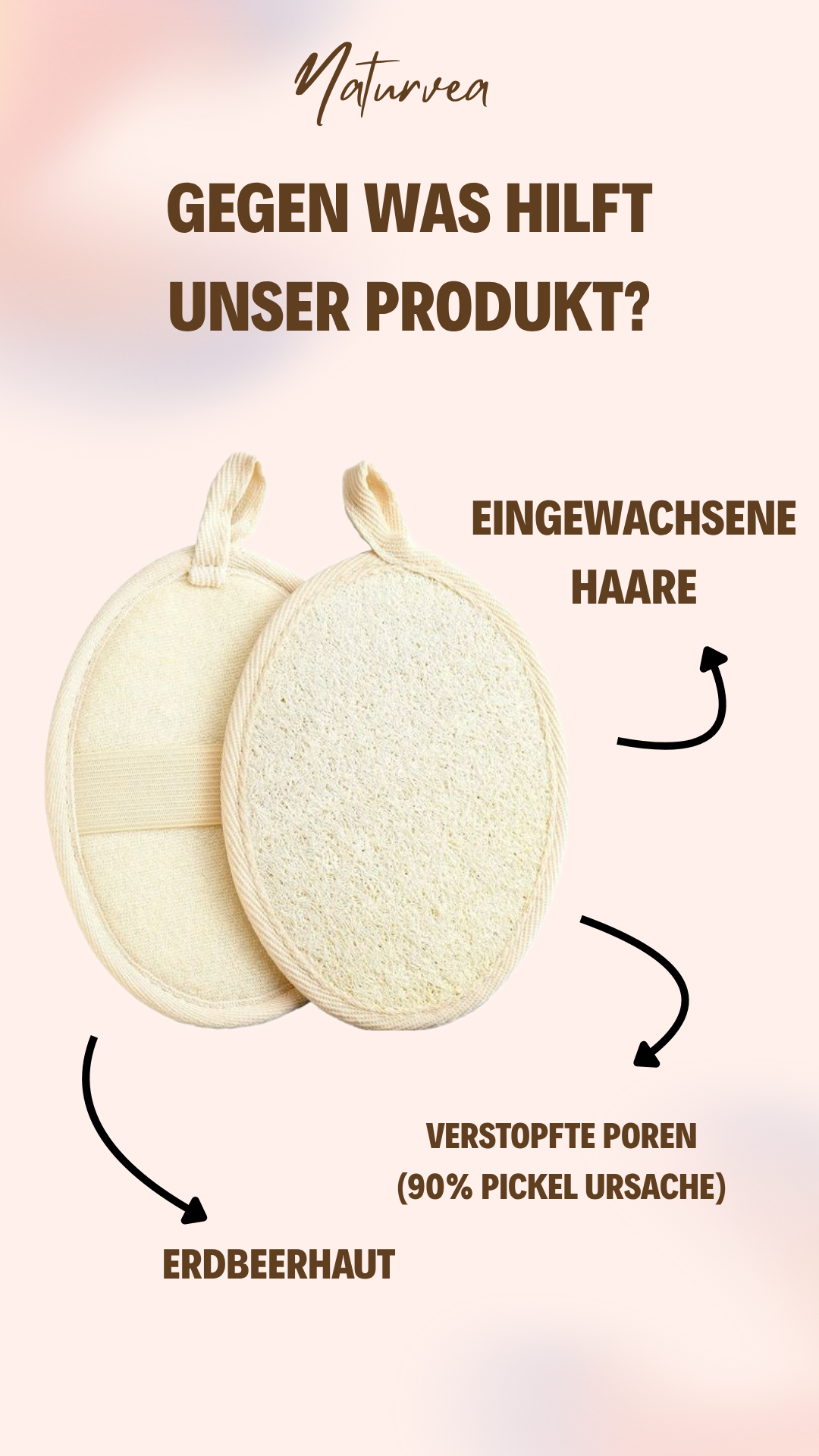 Luffa Gesichts - Körper Schwamm