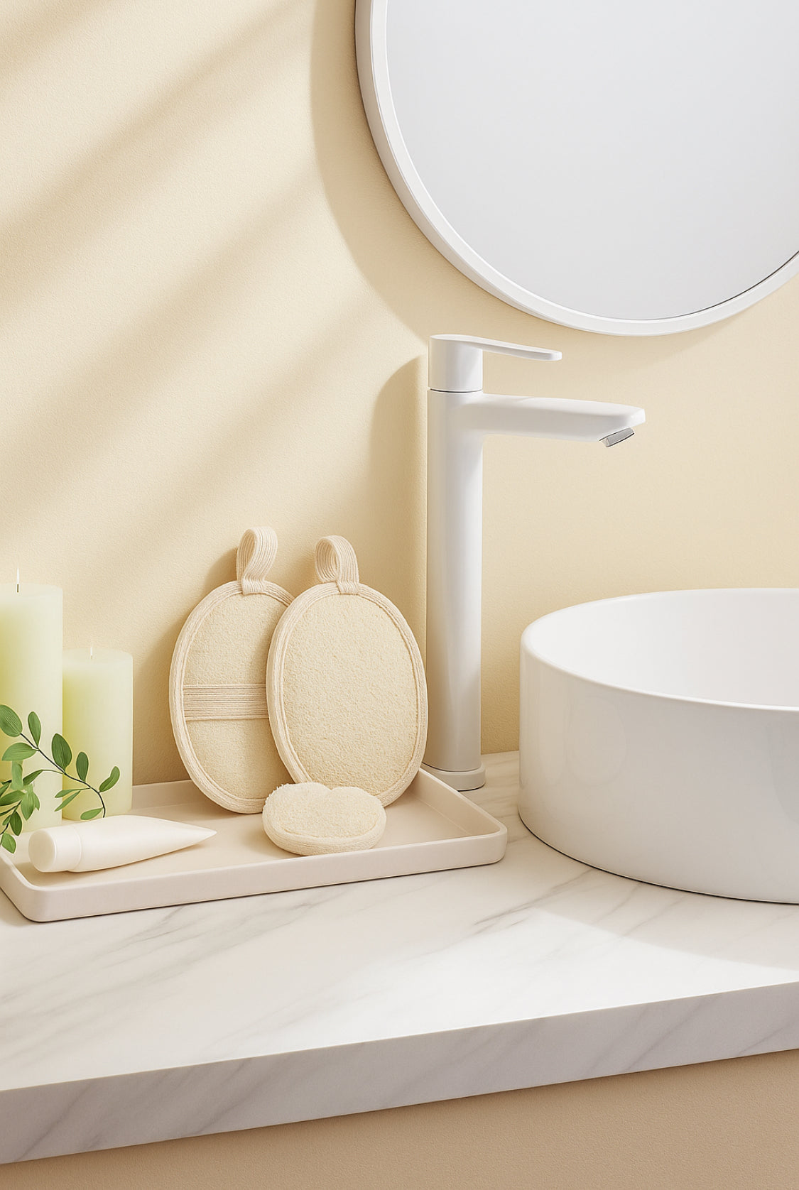 Luffa Gesichts - Körper Schwamm